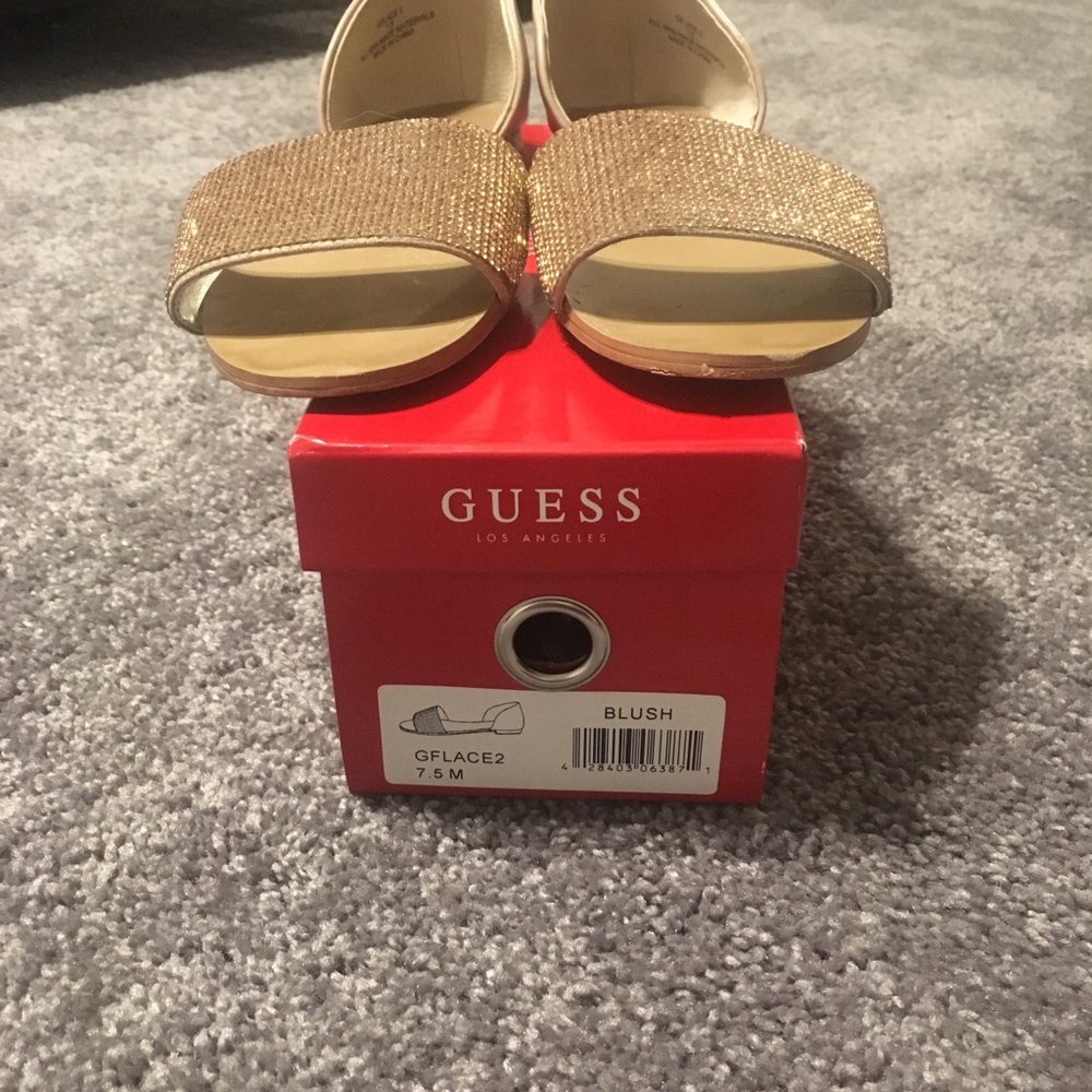 Guess Blush Rhinestone Sandals Size 7.5 - Picture 6 of 7